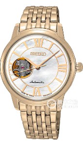 精工 自动上链可手动上链开芯机械表