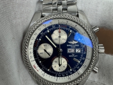 百年灵精钢表壳-深海蓝表盘-Speed竞赛表链