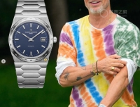 布拉德·皮特戴江诗丹顿222钢表录新节目