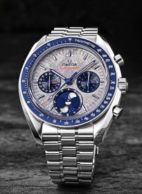 迷人的月，欧米茄超霸双月相腕表陨石款