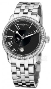 雅典表 鎏金沁月玉弓腕表