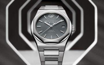 GP芝柏表推出桂冠系列42毫米灰色大明火珐琅腕表