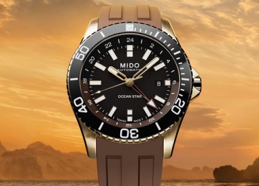 瑞士美度表推出领航者系列双时区黄金色PVD腕表