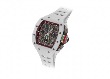 RICHARD MILLE推出RM 65-01自动上链双秒追针计时码表白色Quartz TPT®石英纤维款