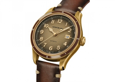 铜韵流辉：万宝龙推出1858系列自动上链无氧腕表 沙砾棕特别款