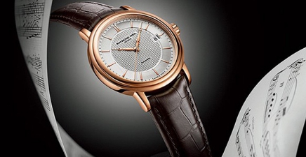 演绎交响乐章 品鉴蕾蒙威全新经典大师玫瑰金大三针腕表