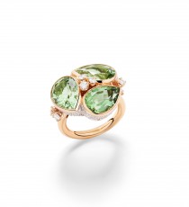 宝曼兰朵COLLEZIONE 1967 RIVIÈRE ZIGZAG GREEN TOURMALINE戒指