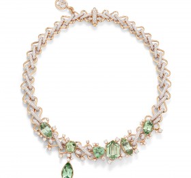 宝曼兰朵COLLEZIONE 1967 RIVIÈRE ZIGZAG GREEN TOURMALINE项链