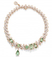 宝曼兰朵COLLEZIONE 1967 RIVIÈRE ZIGZAG GREEN TOURMALINE项链