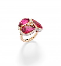 宝曼兰朵COLLEZIONE 1967 RIVIÈRE ZIGZAG RUBELLITES戒指