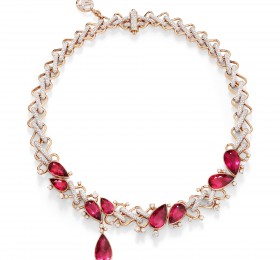 宝曼兰朵COLLEZIONE 1967 RIVIÈRE ZIGZAG RUBELLITES项链