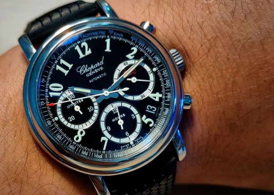 老车配老表更帅更酷  萧邦Mille Miglia古董车拉力赛