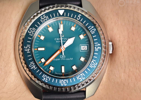 我超爱这只复古潜水表  雪铁纳 DS PH C024.907.17.041.10