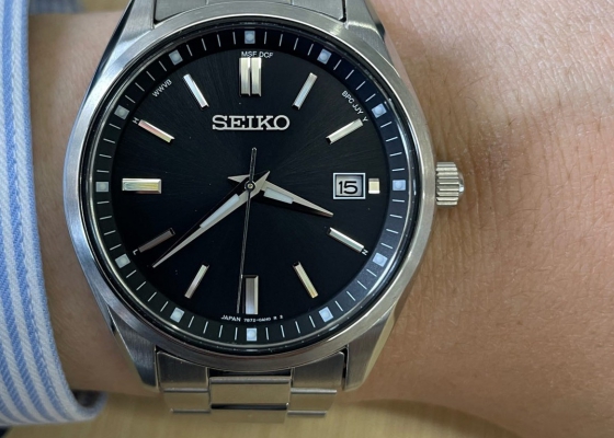 简洁简单通勤好搭档  精工光动能电波表SBTM323