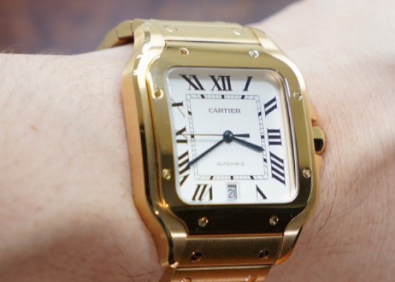 全金上手富贵奢华  卡地亚山度士（大号）