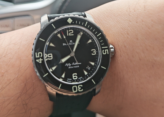 佩戴舒适钛合金完美  宝珀五十噚论坛首发