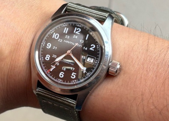 换表带老表焕然一新  汉米尔顿卡其野战