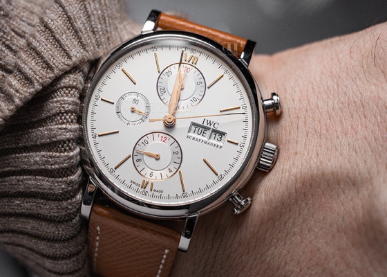 万国表小众柏涛菲诺  似乎这款金针型号还有讲究